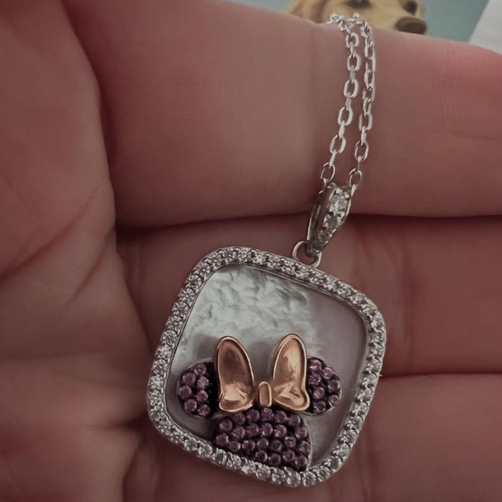 DISNEY Minnie Mouse Sterling Silver Necklace